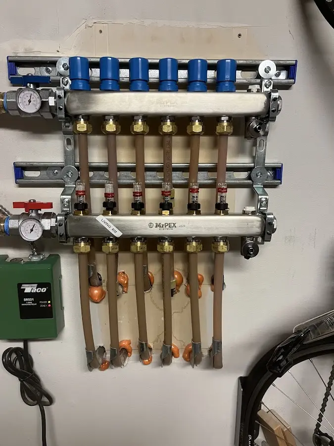 Plumber performing Gas Leak Detection at a residential property in Moraine